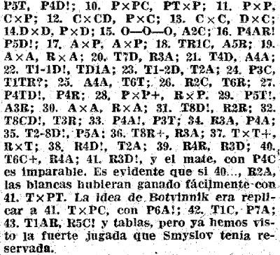 Los Mundiales de Torán - Smyslov vs Botvinnik 1958 (3)