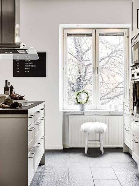 pisos suecos diseño interiores decoración interiores cocinas nórdicas cocinas modernas cocinas blancas cocina abierta blog decoración nórdica 
