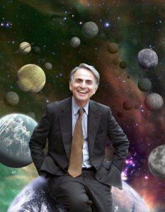 En los años 80, Carl Sagan escribió Cosmos: un viaje personal, una serie de televisión que presentaba la historia de la astronomía y de la ciencia y las últimas noticias de exploración espacial.