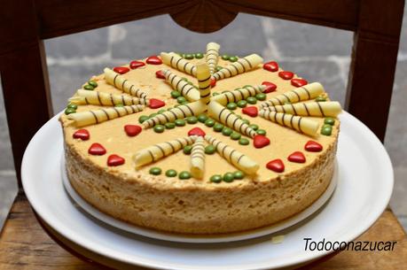 TARTA DE TURRÓN PARA NAVIDAD TARTA DE TURRÓN PARA NAVIDAD
