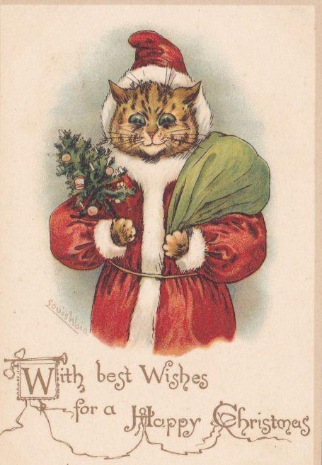 Louis Wain - Mejores deseos para la Navidad