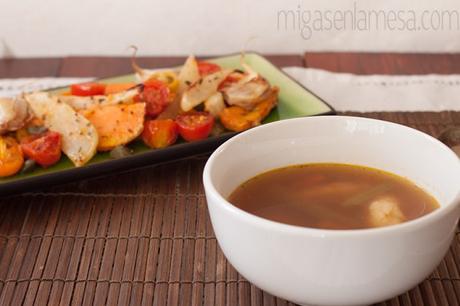 DUMPLINGS EN CALDO DE VERDURA [Reinicio y re-posesión de uno mismo]