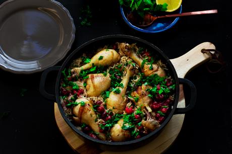 Pollo con cebolla caramelizada y arroz al cardamomo - Yotam Ottolenghi (Cooking the Chef)