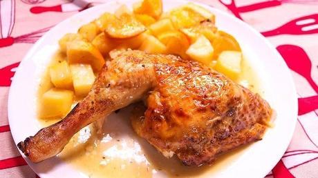 POLLO A LA NARANJA AL HORNO