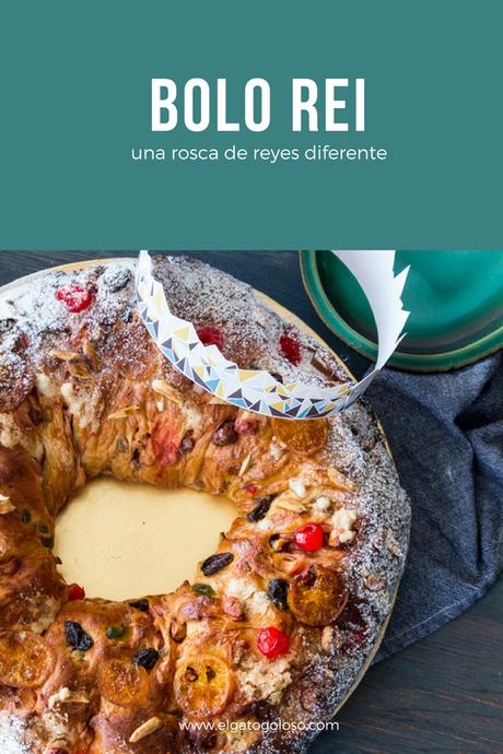 El gato goloso: Bolo Rei, la rosca de reyes que se consume en Portugal, cargada de frutos secos, pasas y aromatizada con naranjas y oporto. Exquisita!