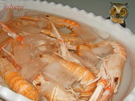 COMO PREPARAR MARISCOS (TUTORIAL) Cigalas-en hielo