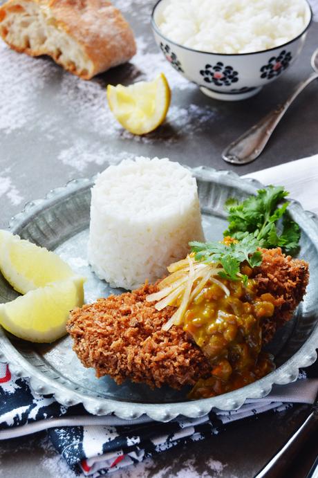 Curry katsu de pollo