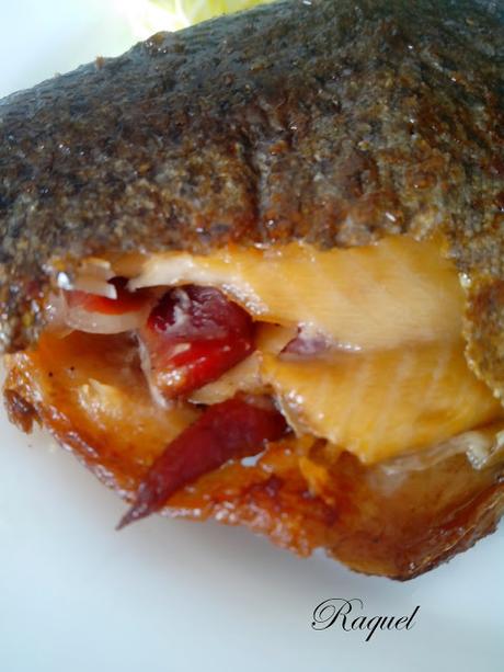 Trucha rellena de Jamón Trucha rellena de Jamón