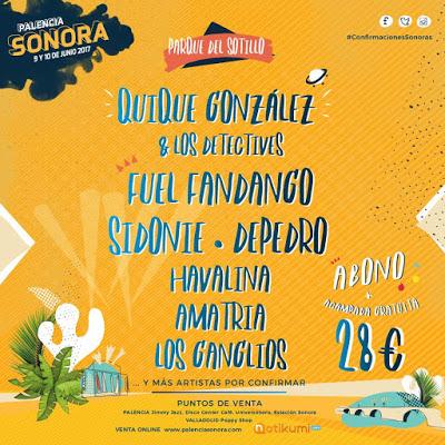 Palencia Sonora 2017: Nuevas Confirmaciones