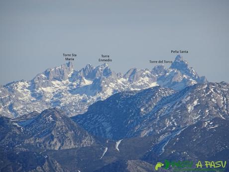 Desde el Cuchu vista del Macizo Occidental de Picos de Europa
