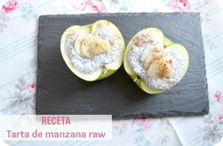 Tarta de manzana RAW