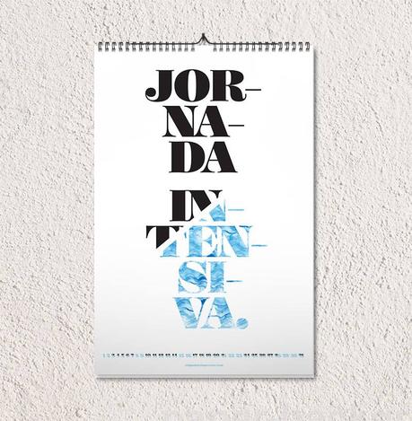 Este calendario homenajea a 12 tipografías “made in Spain”