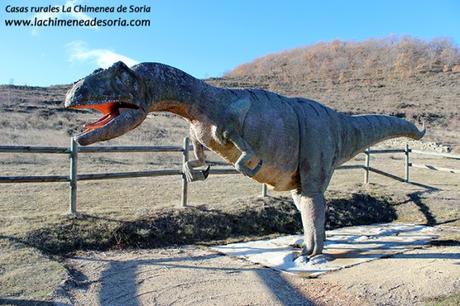 Soria y Tierras Altas: San Pedro Manrique, Ruta de las Icnitas, Acebal de la Garagüeta bretun dinosaurio Tyrannosaurus rex tierras altas