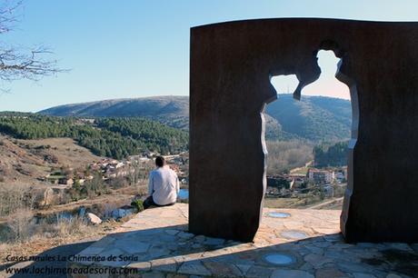 Soria y Tierras Altas: San Pedro Manrique, Ruta de las Icnitas, Acebal de la Garagüeta soria mirador cuatro vientos el miron antonio machado leonor