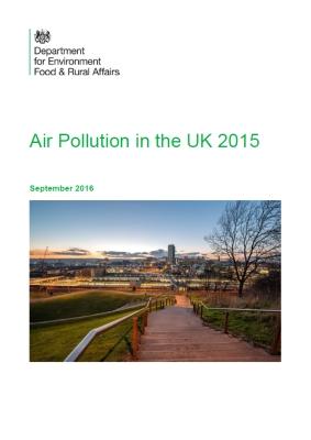 Reino Unido: Informe de Calidad del Aire 2015
