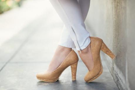 Mis Looks: Tacones nude + Blusa Off-Shoulders Mis Looks: Tacones nude + Blusa Off-Shoulders