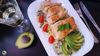 Pavo relleno de guacamole