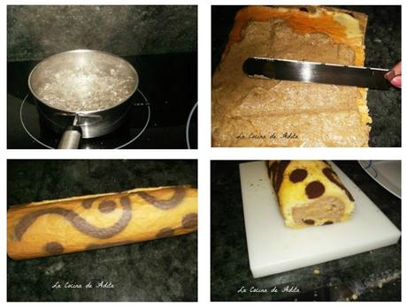 Brazo gitano, con crema de avellanas Brazo gitano, con crema de avellanas