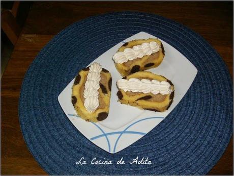 Brazo gitano, con crema de avellanas Brazo gitano, con crema de avellanas