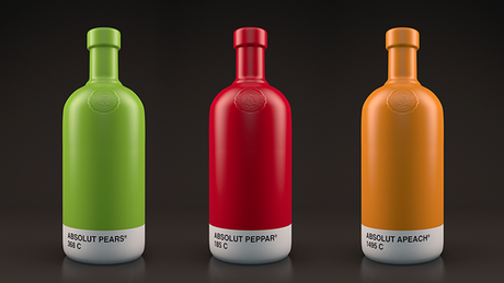 Absolut Pantone: vodka y colores Pantone unidos en un mismo packaging