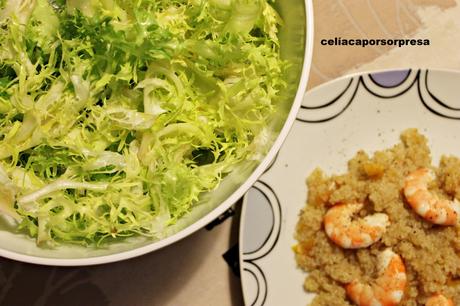 QUINOA CON LANGOSTINOS