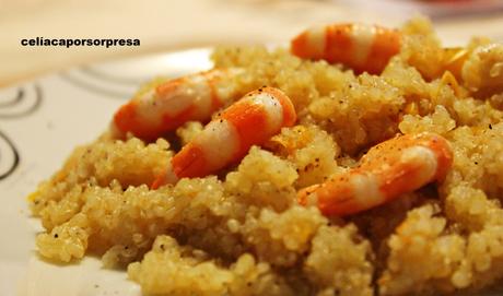 QUINOA CON LANGOSTINOS