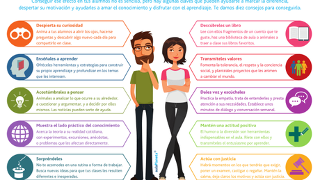 Infografía: 10 consejos para convertirte en un@ profesor@ inolvidable.