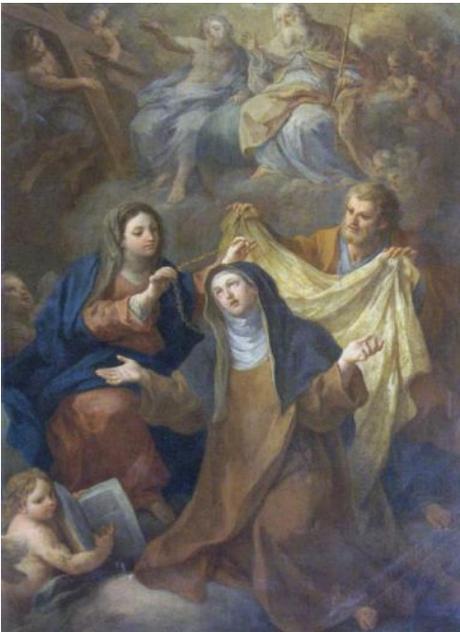 Un éxtasis de santa Teresa, de Sebastiano Conca