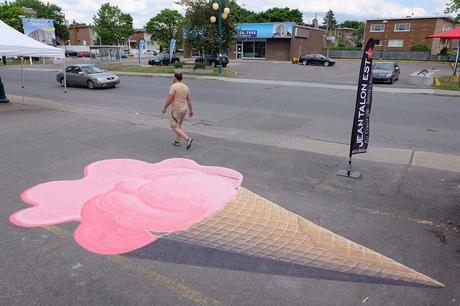 El artista 'Roadsworth' utiliza las calles públicas como lienzo para el arte y el activismo