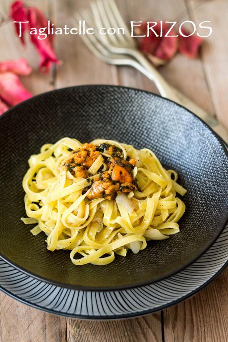 Tagliatelle con erizos