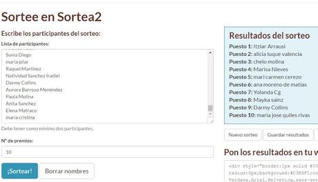 ganadores sorteo mel13