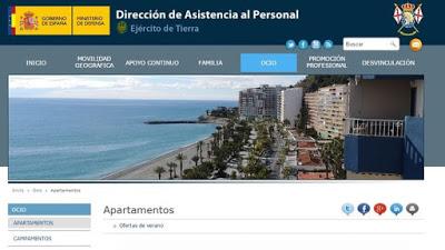 Defensa costea 735.000 euros en apartamentos de playa para militares.