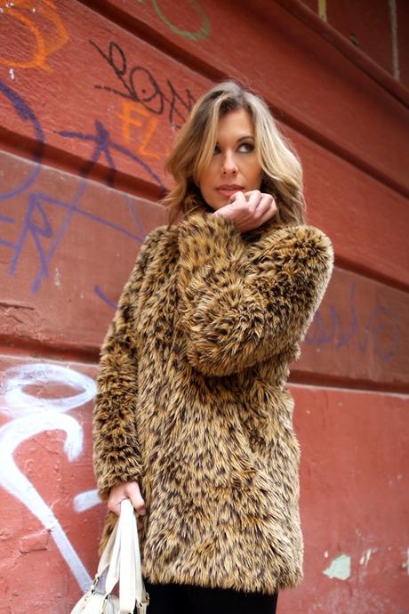 Animal print coat