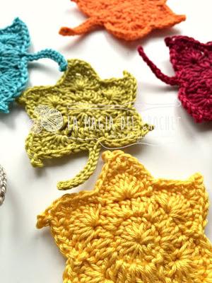 Hojas de Otoño al crochet Hojas de Otoño al crochet