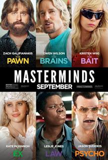 DE-MENTES CRIMINALES (Masterminds) (USA, 2016) Comedia