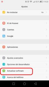 El Huawei GX8 se actualiza a android 6.0 Marshmallow GX8 Actualizar Software