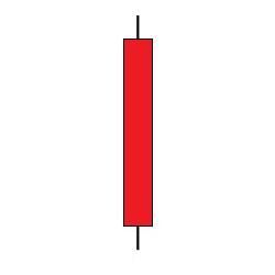 Long Red Candlestick-Larga Vela roja