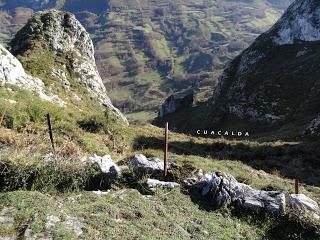 Caranga Baxu-La Senda la Cruz-El Picu Forcada-Llampaseca