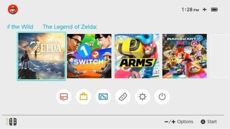 Se muestra una imagen de la interfaz de Nintendo Switch Se muestra una imagen de la interfaz de Nintendo Switch