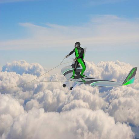 Los buscadores de emociones pronto podrán volar entre las nubes con una tabla de surf Los buscadores de emociones pronto podrán volar entre las nubes con una tabla de surf