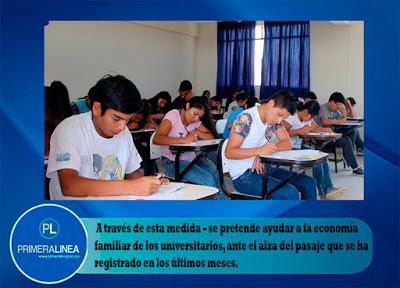 ALUMNOS DE HUARAL VIAJARAN  GRATIS A SEDE  DE LA UNJFSC…