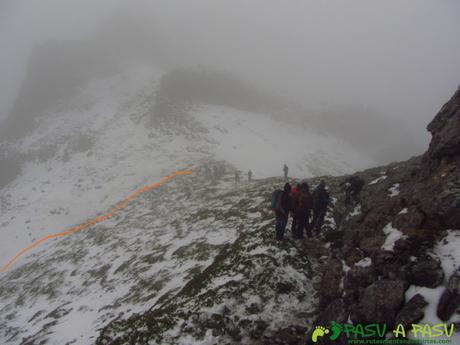 Llegando al Collada entre Peña Negra y la Barragana