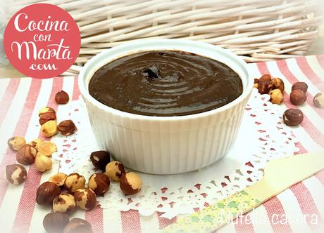 Nocilla casera, nutella casera, como hacer nutella en casa, cacao, avellanas, sin leche, aplv, nutella alergicos, niños, fácil, rápida, cocina con marta