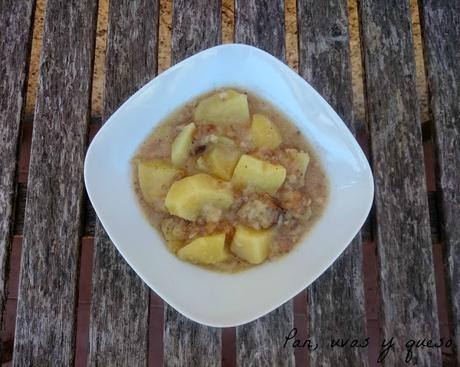Patatas con almendras (tradicional o Crock-Pot)