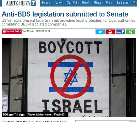 Proyecto de ley USA para luchar contra la discriminación del BDS.