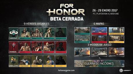 Ubisoft concreta el contenido de la beta cerrada de For Honor Ubisoft concreta el contenido de la beta cerrada de For Honor