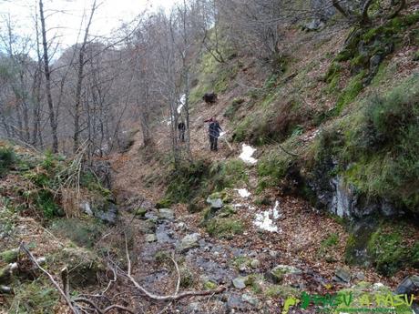 Ruta a Peña Melera y Los Pandos: Segundo cruce del arroyo Melera