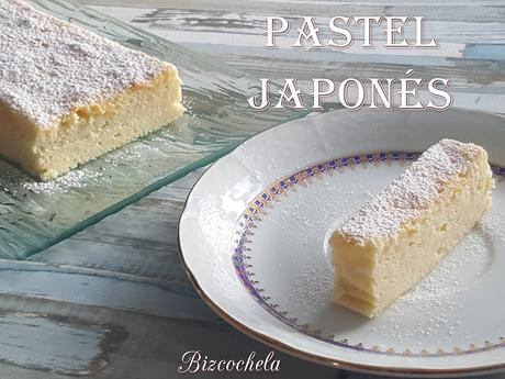 PASTEL JAPONÉS CON  3 INGREDIENTES (Y SIN HARINA)