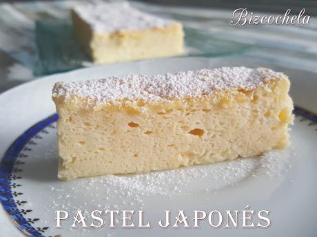 PASTEL JAPONÉS CON  3 INGREDIENTES (Y SIN HARINA)