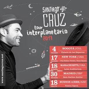 Santiago Cruz arranca el año con un anticipo a su nuevo Tour Interplanetario con el que recorrerá varias ciudades de Latinoamérica, Estados Unidos y España.